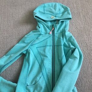 Teal Ivivva Lululemon Practice Jacket Girls zip up